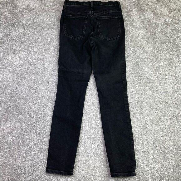J. Crew Factory Jeans Women's 27 Black Skinny High Denim Preppy - Picture 3 of 12
